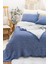 4 Katlı Müslin İndigo Renk 50X70 Cm. %100 Pamuklu 2 Adet Yastık Kılıfı 1