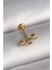 316L Çelik Gold Renk Zirkon Taşlı Tragus Piercing - TJ-PR1348 1