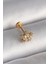 316L Çelik Gold Renk Zirkon Taşlı Yıldız Model Tragus Piercing - TJ-PR1340 1