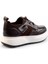 Kahve Kahve Kroko Hakiki Deri Erkek Sneaker E01194010203 4