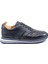 Deri Erkek Sneaker Lacivert Spor Ayakkabı 25084 2