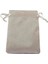 Saten & Parlak Kese Krem 10 Adet 9 x 12 cm Takı, Altın Kesesi (Ipli & Büzgülü) 2