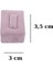 Yüzük Standı Üçlü Süet (Tırnaklı) 3x3,5 cm (3 Adet) Pembe 4