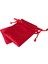 Saten & Parlak Kese Kırmızı 25 Adet 9X12 cm Takı, Altın Kesesi (Ipli & Büzgülü) 4