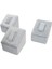 Yüzük Standı Üçlü Süet (Tırnaklı) 3x3,5 cm (3 Adet) Gri 1