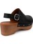 Modern Rahat Taban Takunya Sandalet Siyah 7607 5
