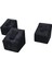 Yüzük Standı Üçlü Süet (Tırnaklı) 3x3,5 cm (3 Adet) Siyah 1