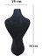 Inci Kolye & Gerdanlık Sergileme Mankeni Siyah Süet 34 cm 3.boy 3
