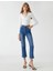 Kot Pantolon Yüksek Bel Ispanyol Paça - Victoria Crop Jean 1