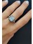 Sky Diamond Taşlı 925ayar Gümüş Üzerine Beyaz Altın Kaplama Özel Tasarım Tek Taş Baget Yüzük 4