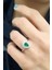 Sky Diamond Green Creative Rubies 925 Ayar Gümüş Damla Yüzük 1