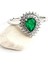 Sky Diamond Green Creative Rubies 925 Ayar Gümüş Damla Yüzük 2