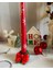 Snowflake Candlestick Kartaneli Şamdan Mum ve Mumluk 2'li 3