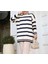 Standart Beden Çizgili Uzun Kollu Triko Tunik 1