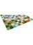 Mutfak Tezgah Arası, Havuz, Banyo, Sauna, Spa - Tüm Ortam Yüzey ve Mekanlar İçin - 25 x 25 mm Yeşil-Beyaz-Turuncu Mix 31.5 x 31.5 cm Fileli Kristal Cam Mozaik 4