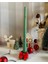 Christmas Candy Candlestick / Noel Tasarım Şamdan Mum ve Mumluk 2'li 1