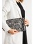 Desenli El Askılı Portföy Clutch Çanta 2