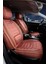 Dodge Nitro Uyumlu Yarı Deri Oto Koltuk Kılıfı Ön-Arka Set Eyfel Series Tarçın 1
