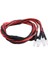 4 Rc LED Işık Kiti Için 1/10 Rc Araba Kamyon Paletli Rc Modeli Drift Araba Far Arka Lambası, 5mm ve 3mm, Beyaz Kırmızı (Yurt Dışından) 3