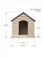Dev Büyük Yüksek Geniş 100X95CM Isı Yalıtımlı Havalandırmalı Köpek Kulübesi Evi Yuvası Kümesi Kafesi 4