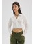 F21 Saten Crop Gömlek 4