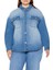 F21 Plus Size Denim Gömlek 2