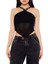 Halter Yaka Örgü Crop Bluz 1