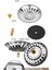 Tekno Trust 2 Adet Çöpmak Paslanmaz Çelik Sifon Süzgeci 8 cm Lavabo Evye Süzgeci Lavabo Gider Süzgeci 4