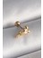 316L Çelik Gold Renk Zirkon Taş Detay Pembe Kalp Işleme Tragus Piercing - TJ-PR1280 1
