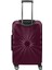 Orta Boy %100 Polikarbon Valiz 4x2 Teker Bordo 1809 4