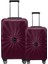 2'li Valiz Seti Polikarbon Orta Boy - Kabin Boy Valiz Bordo 1809 1