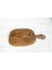 Ahşap Sunum ve Kesme Tahtası Çift Seti 36x36 cm Ceviz Renkli 4