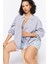 Plus Size Çizgili Gömlek 1