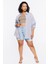 Plus Size Çizgili Gömlek 2