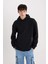 Boxy Fit Kapüşonlu Sırt Baskılı Sweatshirt D0855AX24AU 5