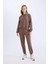 Regular Fit 2'li Takım Kalın Bisiklet Yaka Sweatshirt Esnek Belli Jogger Eşofman Altı D8022AXNS 3