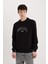 Regular Fit Bisiklet Yaka Baskılı Sweatshirt E3205AX24WN 3