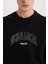 Regular Fit Bisiklet Yaka Baskılı Sweatshirt E3205AX24WN 5