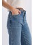 Comfort Straight Yüksek Bel Bilek Boy Jean Yıkamalı Pantolon D8155AX24WN 5