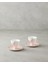 Valentina New Bone China 4 Parça 2 Kişilik Kahve Fincan Takımı 80 ml Pembe 1