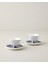 Octavia New Bone China 4 Parça 2 Kişilik Kahve Fincan Takımı 90 ml Lacivert 1