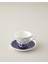 Octavia New Bone China 4 Parça 2 Kişilik Kahve Fincan Takımı 90 ml Lacivert 3