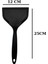 Isıya Dayanıklı Geniş Ağız Spatula 25x12 cm, Siyah, Silikon, 1 Parça 4
