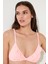 Açık Pembe Miami Üçgen Fırfırlı Bikini Üstü 3