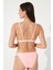 Açık Pembe Miami Üçgen Fırfırlı Bikini Üstü 4