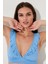 Blue Windy Deep Frill Bikini Üstü 3