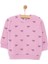 Basic Kız Az Şardonlu Kurdele Baskılı Sweatshirt Kız Bebek 1