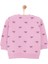 Basic Kız Az Şardonlu Kurdele Baskılı Sweatshirt Kız Bebek 2