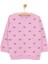 Basic Kız Az Şardonlu Kurdele Baskılı Sweatshirt Kız Bebek 3