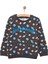 Basic Az Şardonlu Aslan Desenli Sweatshirt Erkek Bebek 1